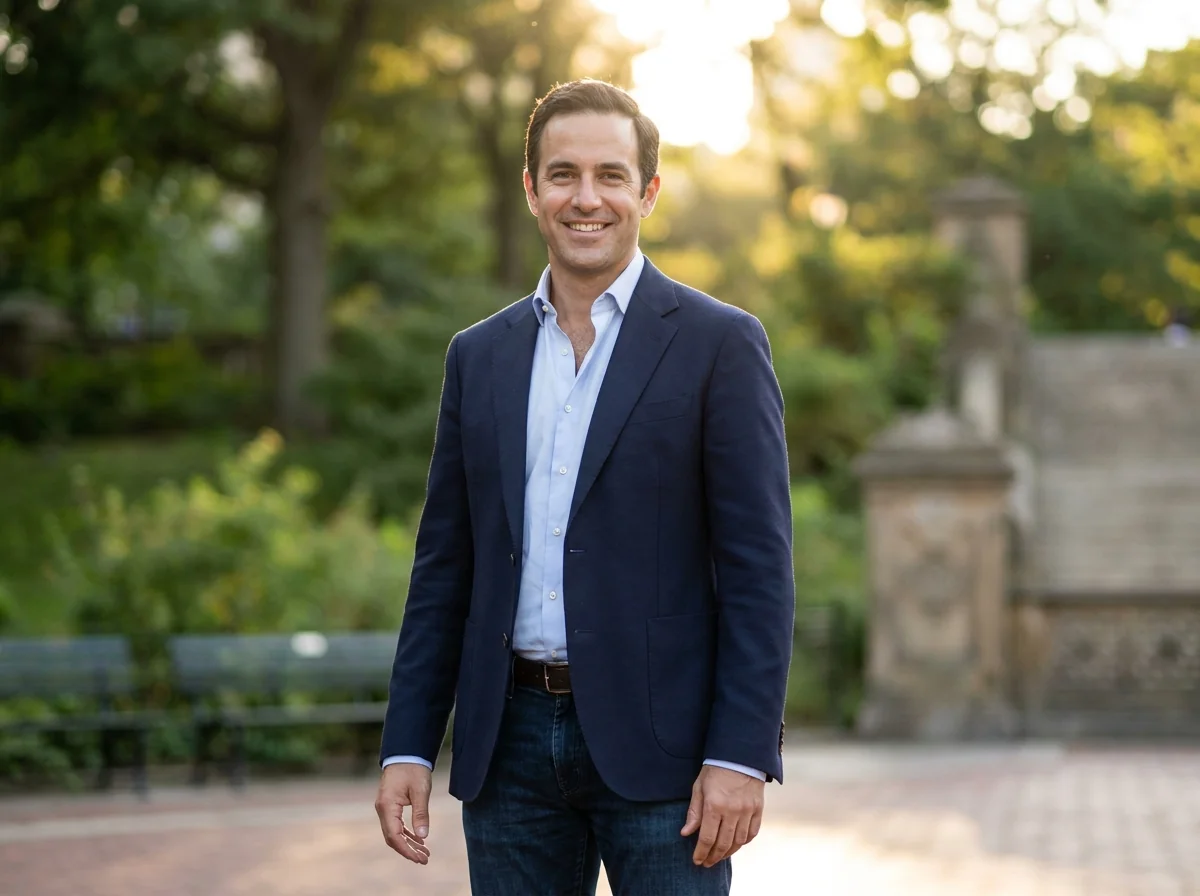 High-quality AI dating photo of man showing natural lighting and realistic results from personalized AI model training