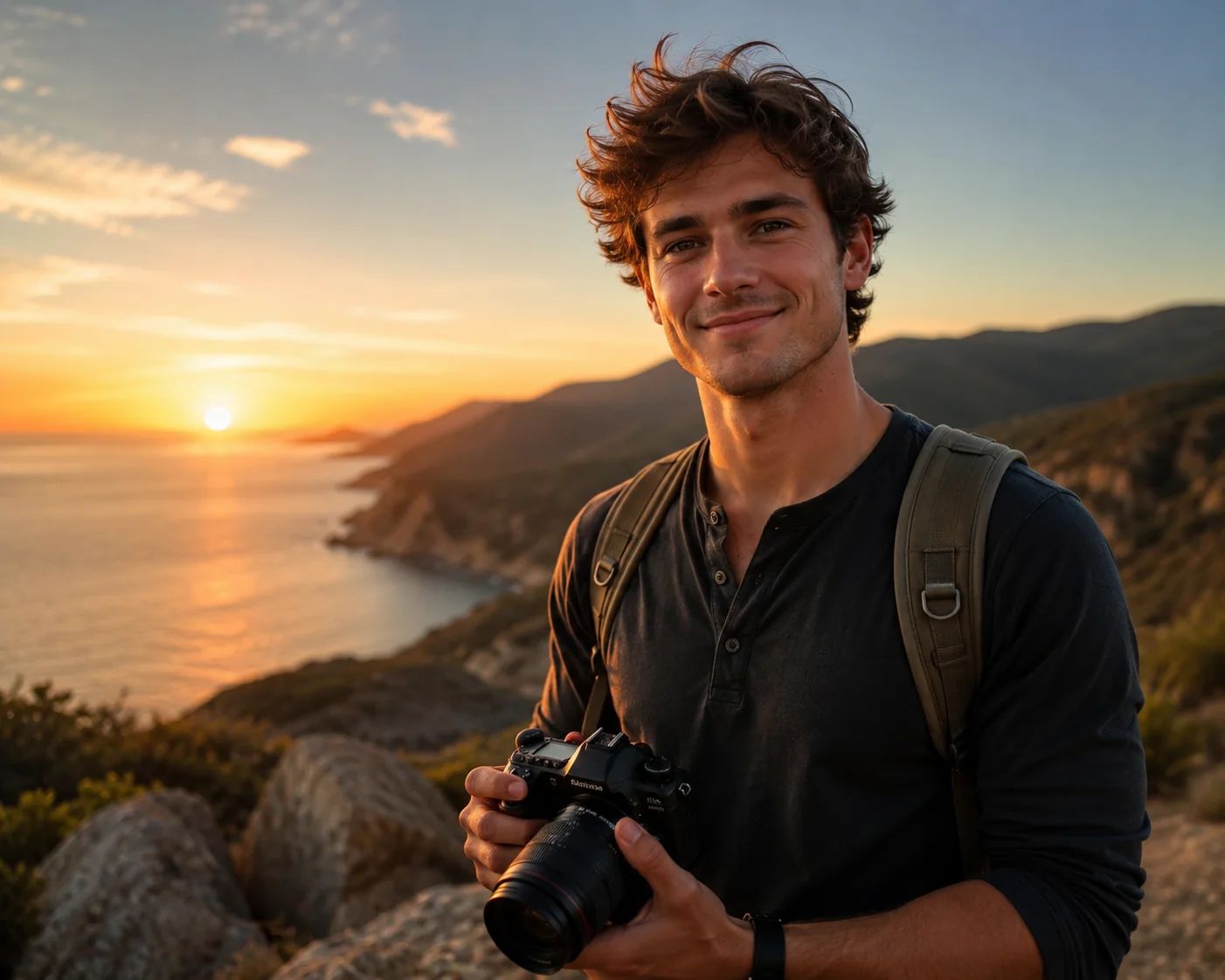 Varied lifestyle photo of a man outdoors showing personality for a stronger Tinder photo lineup
