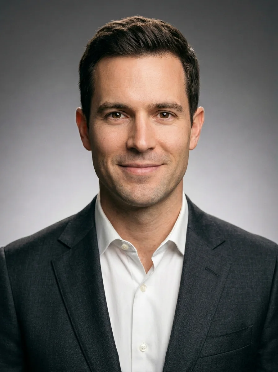 After: LinkedIn — modern corporate headshot