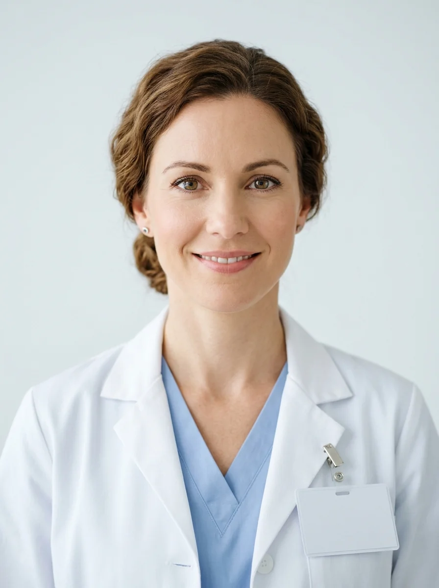 AI headshot template: Doctor / Medical (female)